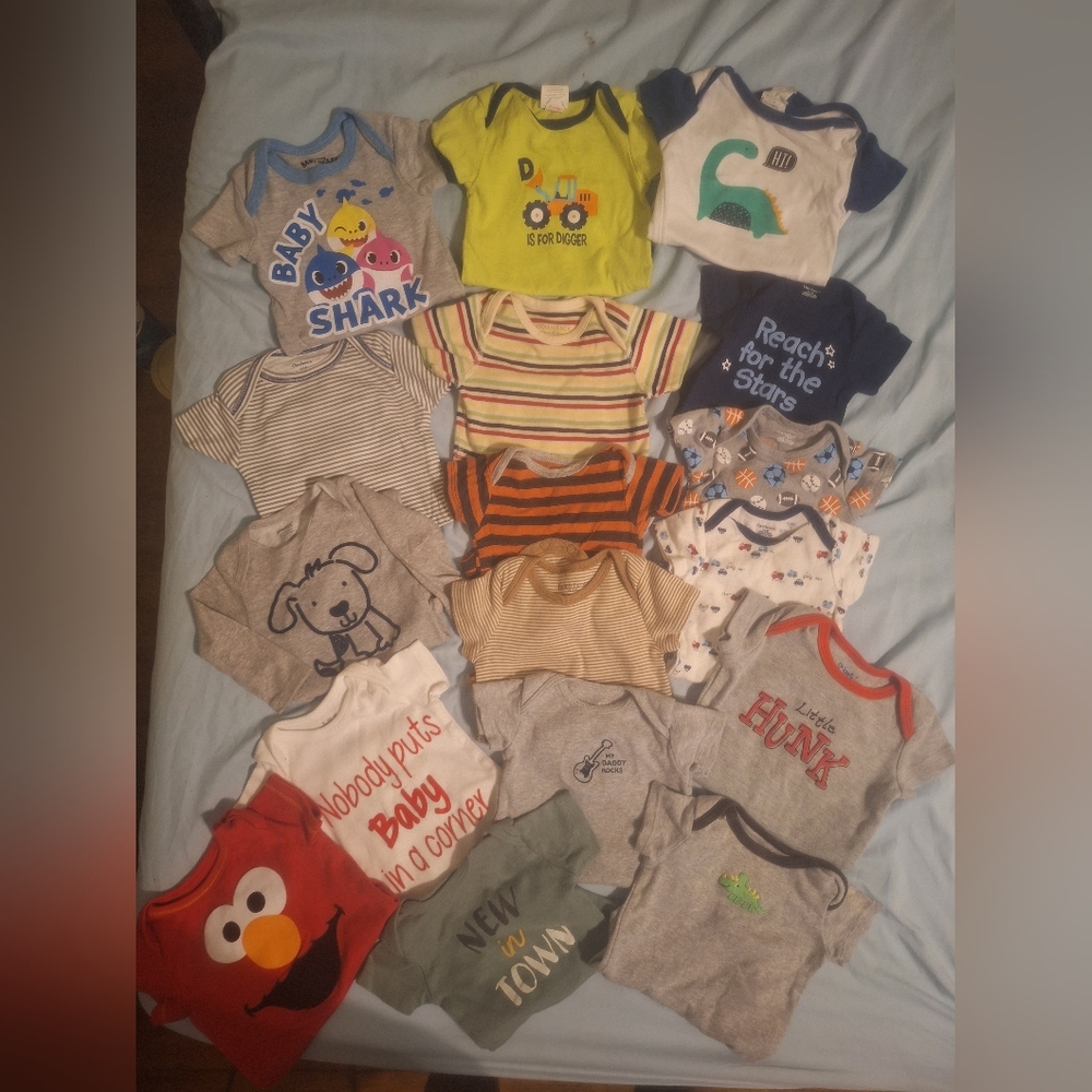 Assorted Baby Bodysuits Set